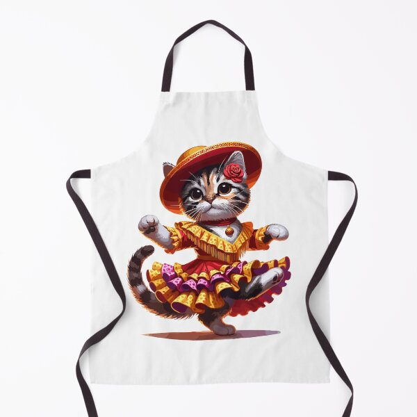 Item preview, Cute Flamenco Dancing Cat – Funny Spanish Dance Animal designed and sold by CyfroweMysli.