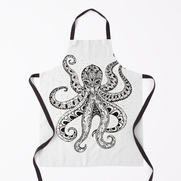 Item preview, Hand-drawn ornamental octopus – intricate pattern art designed and sold by YessengaliNaz.