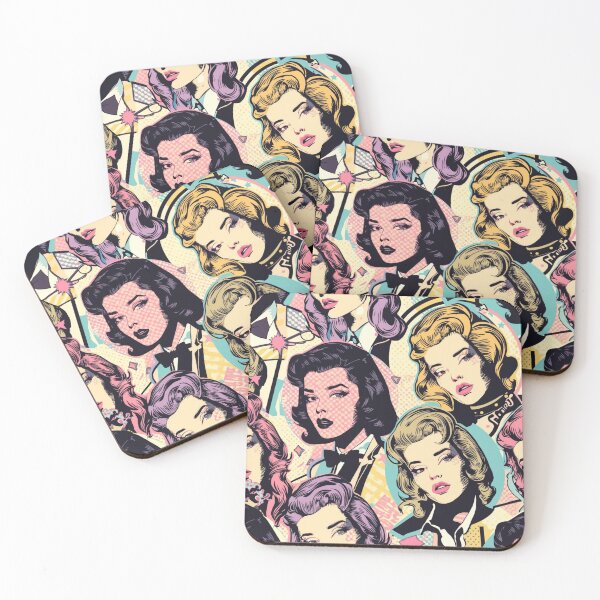 Item preview, Colorful Abstract Vintage Women Pattern designed and sold by AlinaSCorner.