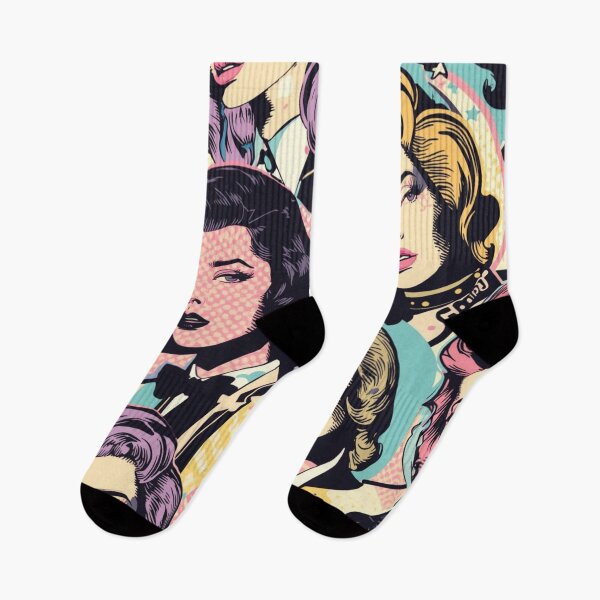 Item preview, Colorful Abstract Vintage Women Pattern designed and sold by AlinaSCorner.