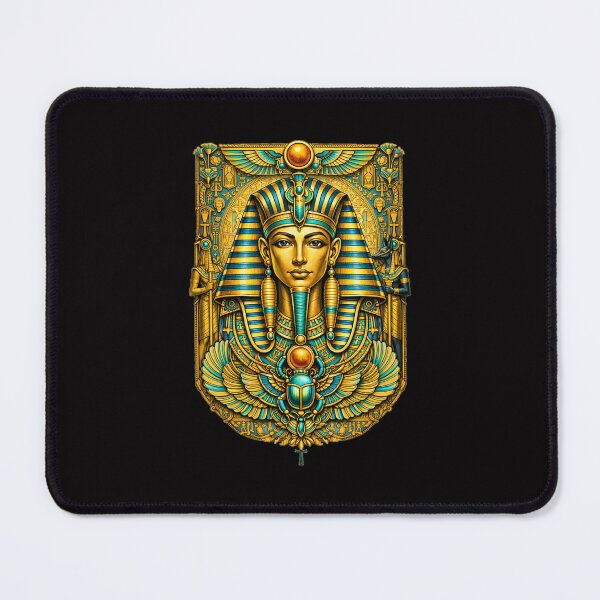 Item preview, Metallic Gold Pharaoh – Ancient Egyptian Royal Mask Art designed and sold by GulfSignature.