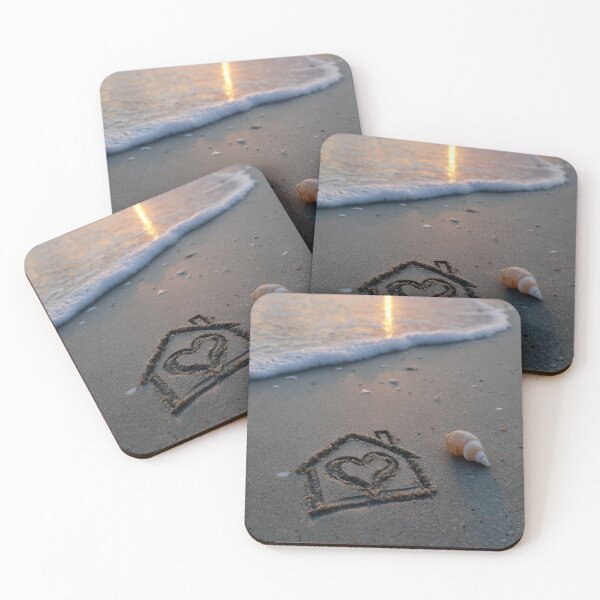 Item preview, Heart Home Drawing And Shell At Sunset designed and sold by chase-thewave.