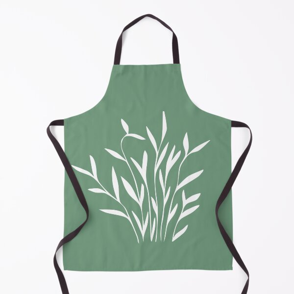 Item preview, Small Plant Line Drawing Symmetric Minimalist Aesthetic Natural Design Mint Green designed and sold by SWSandraWechner.