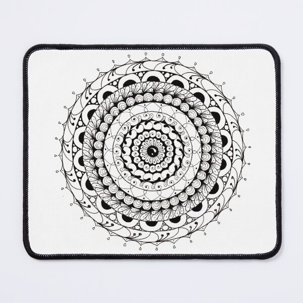 Item preview, Hand-drawn mandala – intricate circular pattern designed and sold by YessengaliNaz.