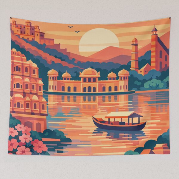 Item preview, Jaipur Travel Illustration designed and sold by MatthewHeights.