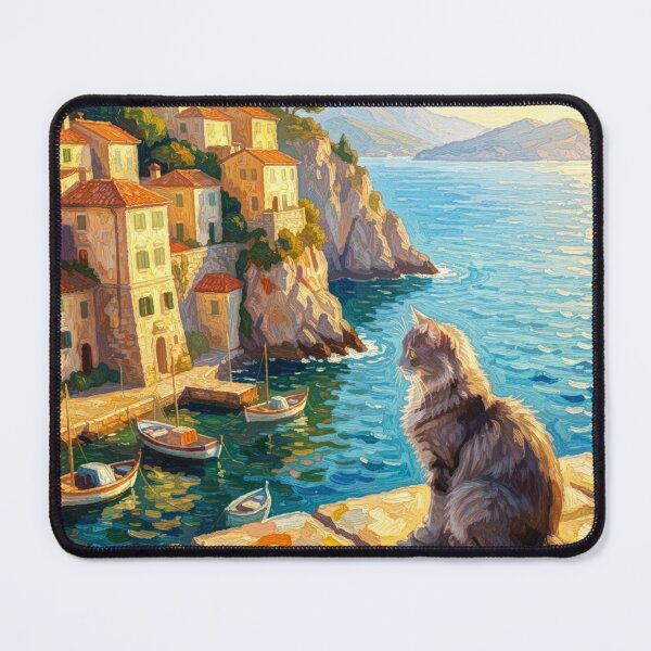 Item preview, Grey Cat Enjoying the View designed and sold by coribeth.