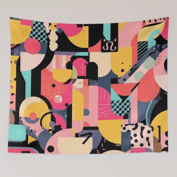 Item preview, Colorful Abstract Geometric Pattern designed and sold by AlinaSCorner.
