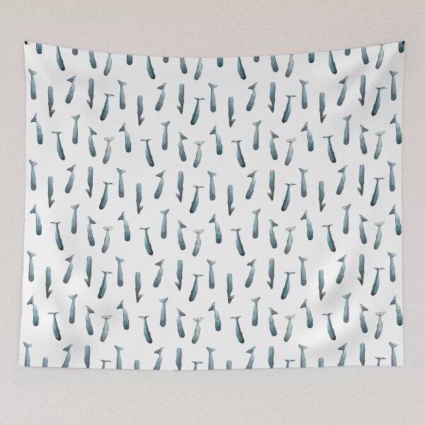 Item preview, Sleeping Giants - Patterns - Sperm Whales - Whales - Watercolor designed and sold by Javotte Art / Gab Dessine.