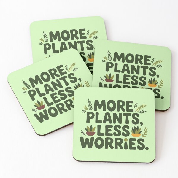 Item preview, More plants less worries designed and sold by 123ks.