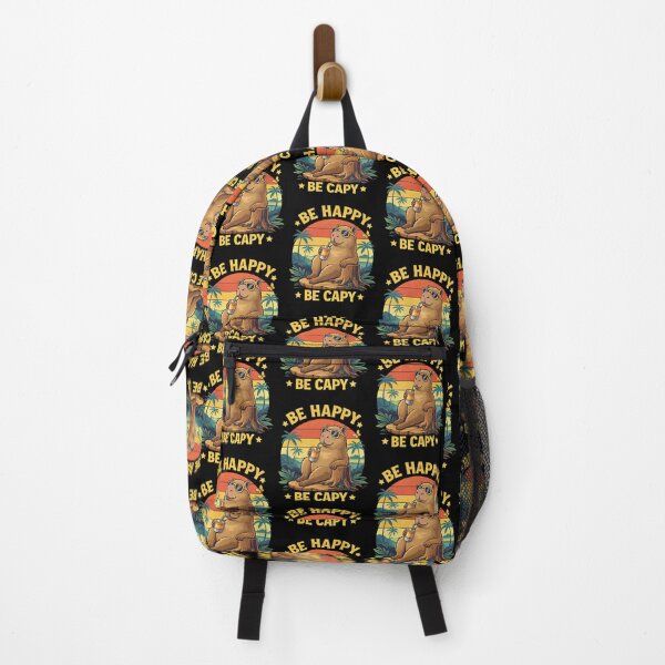 Item preview, Be Happy Be Capy Capybara Funny Meme designed and sold by Blok45.