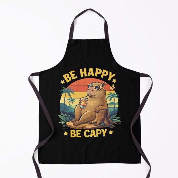 Item preview, Be Happy Be Capy Capybara Funny Meme designed and sold by Blok45.