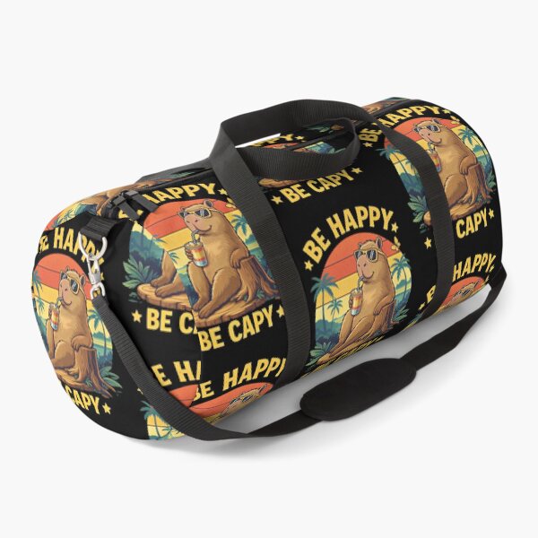 Item preview, Be Happy Be Capy Capybara Funny Meme designed and sold by Blok45.