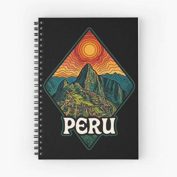 Item preview, Peru Machu Picchu Retro Trippy Art Travel designed and sold by TomFrontierArt.