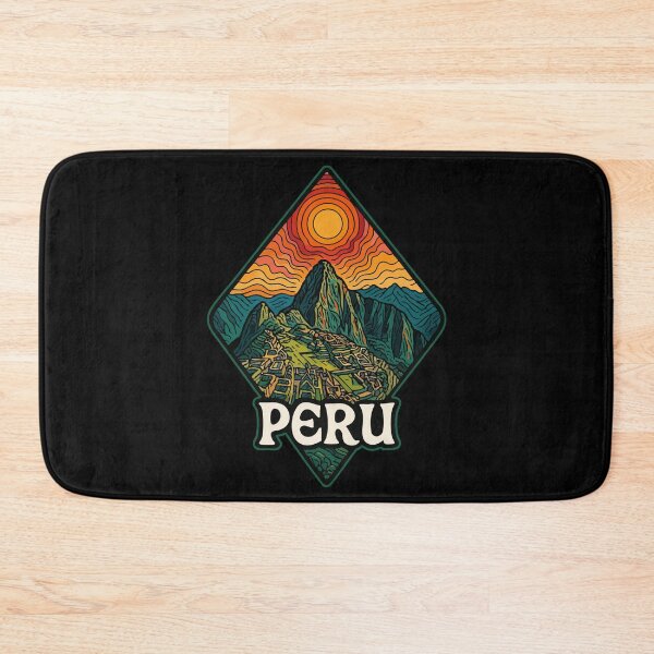 Item preview, Peru Machu Picchu Retro Trippy Art Travel designed and sold by TomFrontierArt.