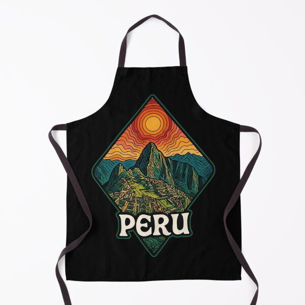 Item preview, Peru Machu Picchu Retro Trippy Art Travel designed and sold by TomFrontierArt.