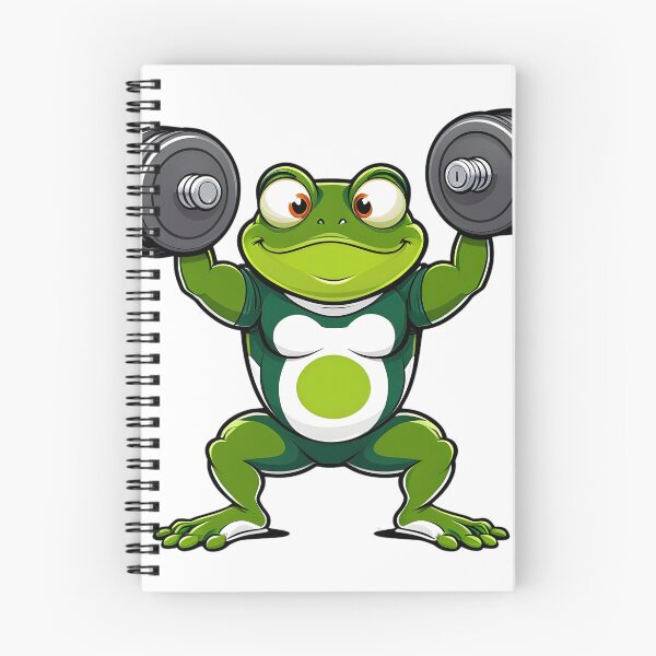 Item preview, Buff Frog Gains: Cute Weightlifting Frog Fitness Motivation Sticker designed and sold by Toro2k4.