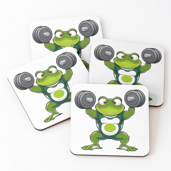 Item preview, Buff Frog Gains: Cute Weightlifting Frog Fitness Motivation Sticker designed and sold by Toro2k4.