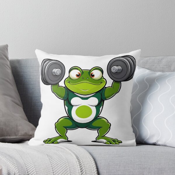 Item preview, Buff Frog Gains: Cute Weightlifting Frog Fitness Motivation Sticker designed and sold by Toro2k4.