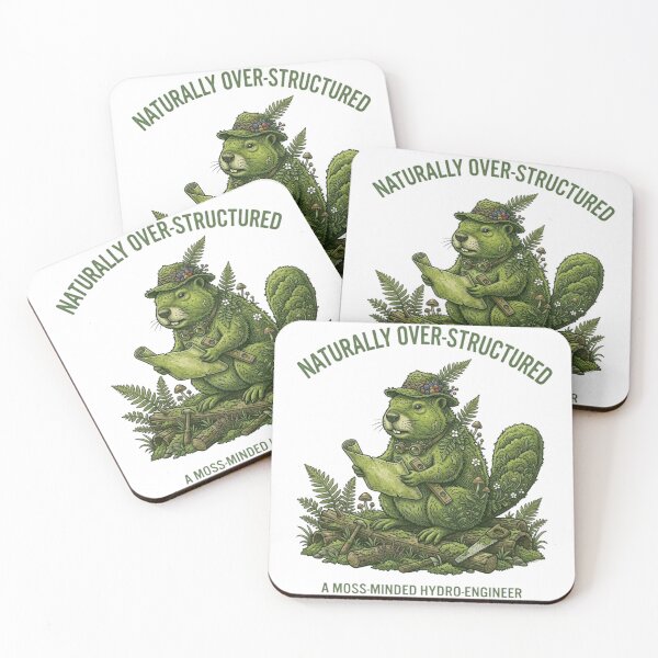 Item preview, Powered by Chaos - Goggled Mossy Beaver Engineer designed and sold by By Dana Studio.