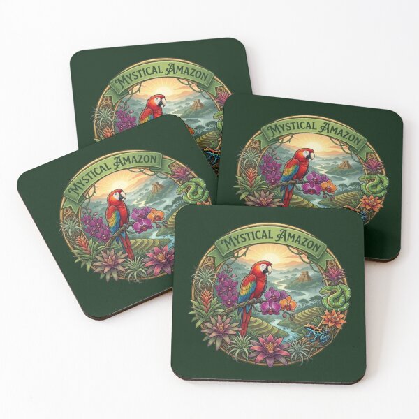 Item preview, Mystical Amazon – Tropical Wildlife Emblem designed and sold by Dogandesighn.