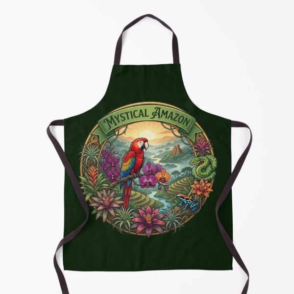 Item preview, Mystical Amazon – Tropical Wildlife Emblem designed and sold by Dogandesighn.