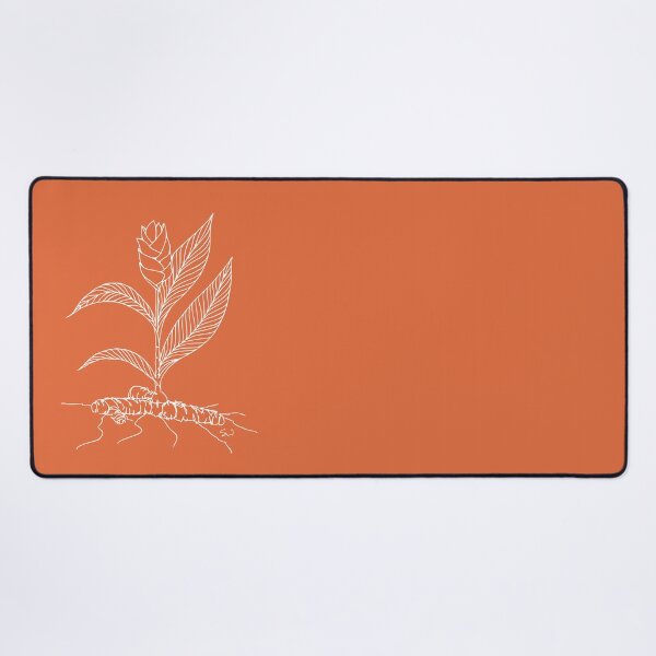 Item preview, Curcuma Line Drawing Symmetric Minimalist Aesthetic Natural Design Orange Coral designed and sold by SWSandraWechner.