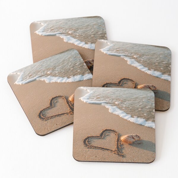 Item preview, Heart In Sand With Large Seashell designed and sold by chase-thewave.