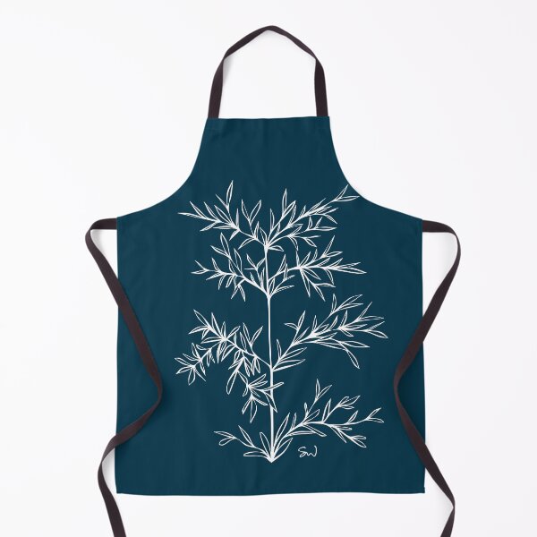 Item preview, Bamboo Line Drawing Symmetric Minimalist Aesthetic Natural Design Midnight Blue designed and sold by SWSandraWechner.
