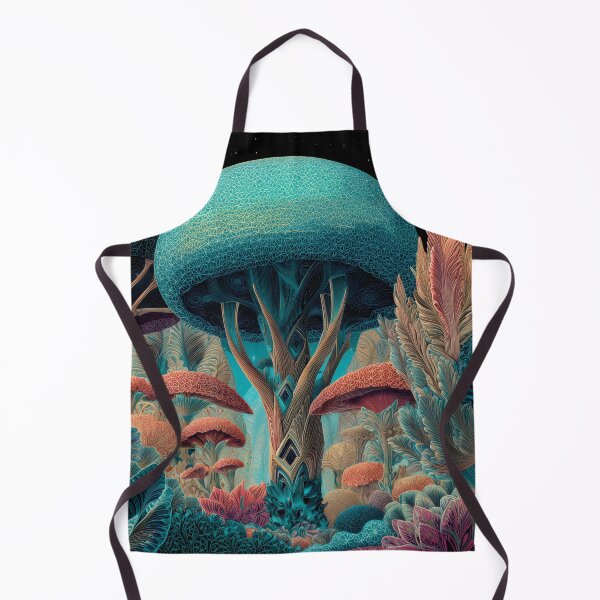 Item preview, Psychedelic Mushroom Forest Landscape designed and sold by LuminousFoundry.