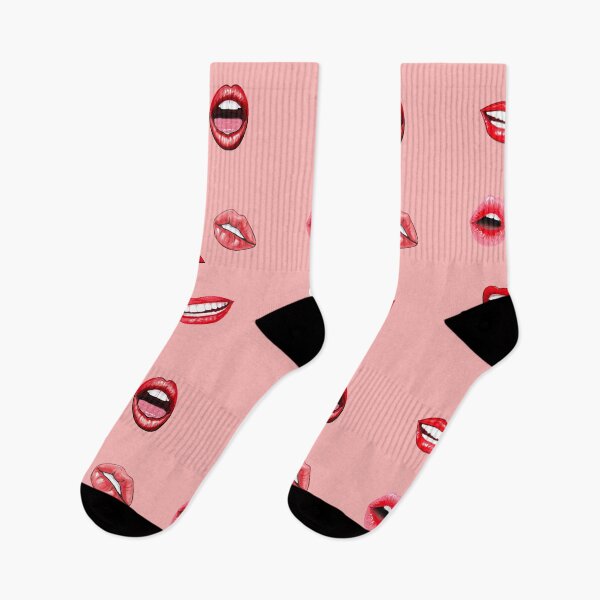 Item preview, red lips pattern design illustration designed and sold by Nata-pattern.