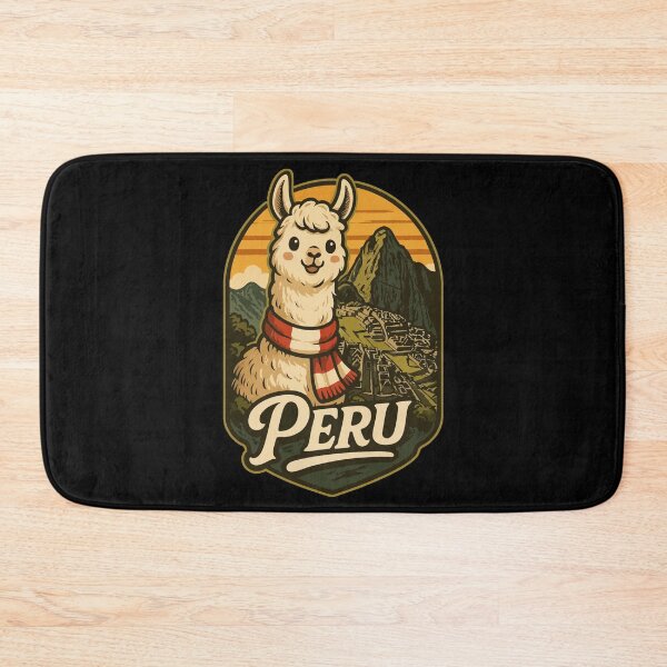 Item preview, Peru Cute Llama Retro Vintage Travel designed and sold by TomFrontierArt.