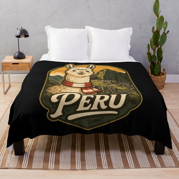 Item preview, Peru Cute Llama Retro Vintage Travel designed and sold by TomFrontierArt.