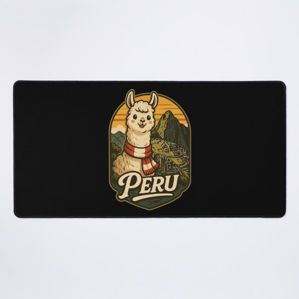 Item preview, Peru Cute Llama Retro Vintage Travel designed and sold by TomFrontierArt.