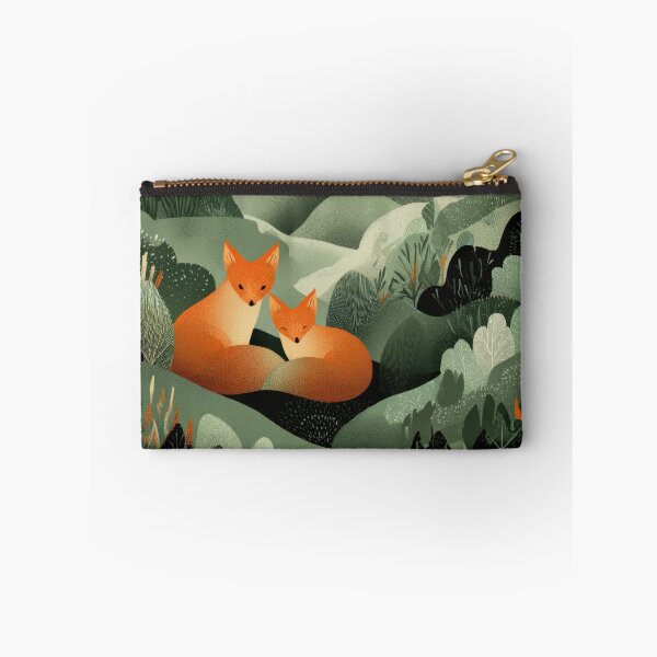 Item preview, Foxes resting in green hills designed and sold by anytka.