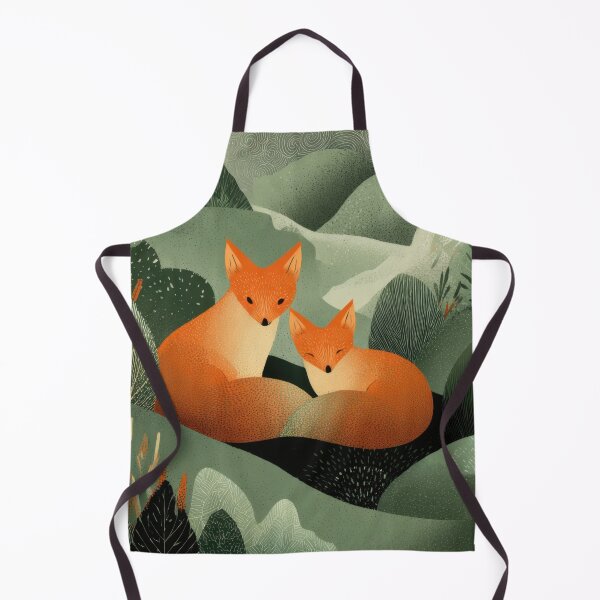 Item preview, Foxes resting in green hills designed and sold by anytka.