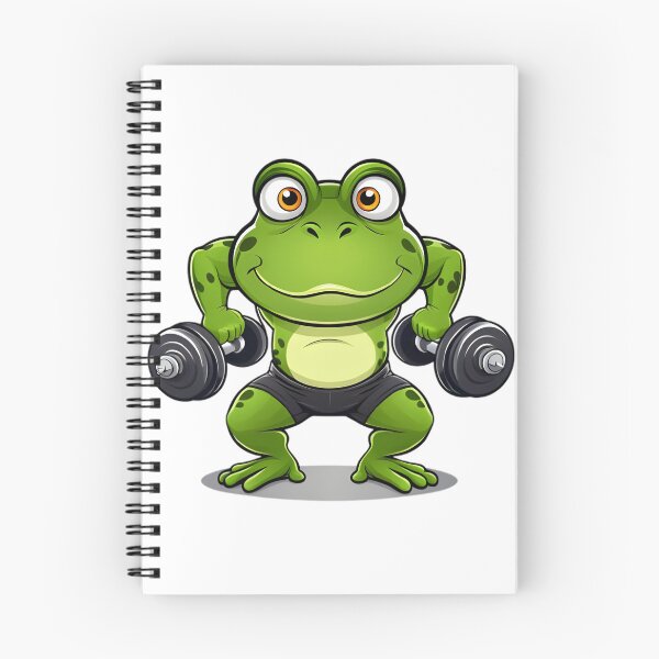 Item preview, Buff Frog Gains: Cute Frog Fitness Motivation Sticker designed and sold by Toro2k4.