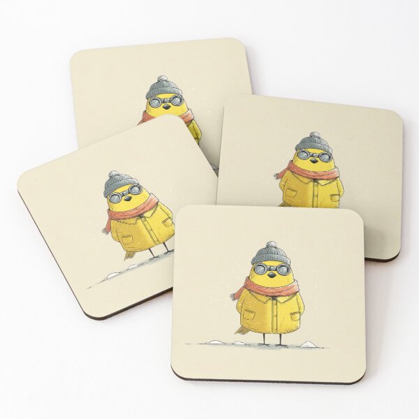 Item preview, Bird wearing coat and hat in winter designed and sold by anytka.