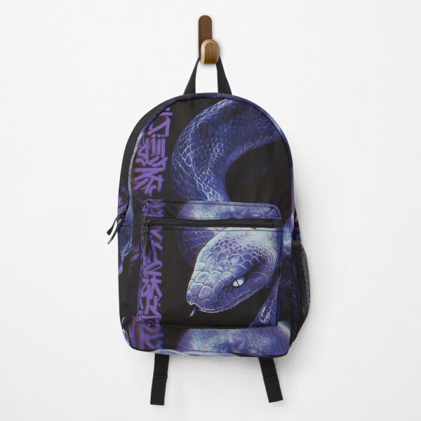 Item preview, Mystic Purple Snake with Ancient Runes – Dark Fantasy Serpent designed and sold by Peac7e.