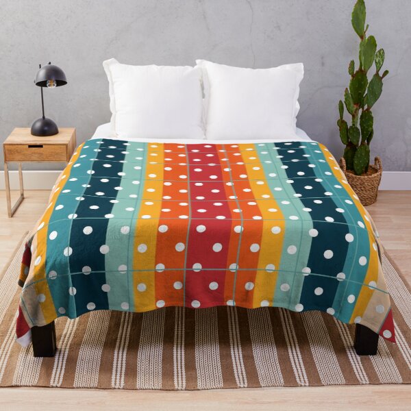 Item preview, Colorful Stripes and Dots Pattern designed and sold by AlinaSCorner.