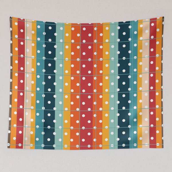 Item preview, Colorful Stripes and Dots Pattern designed and sold by AlinaSCorner.