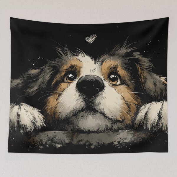 Item preview, Dog looking up with love designed and sold by anytka.