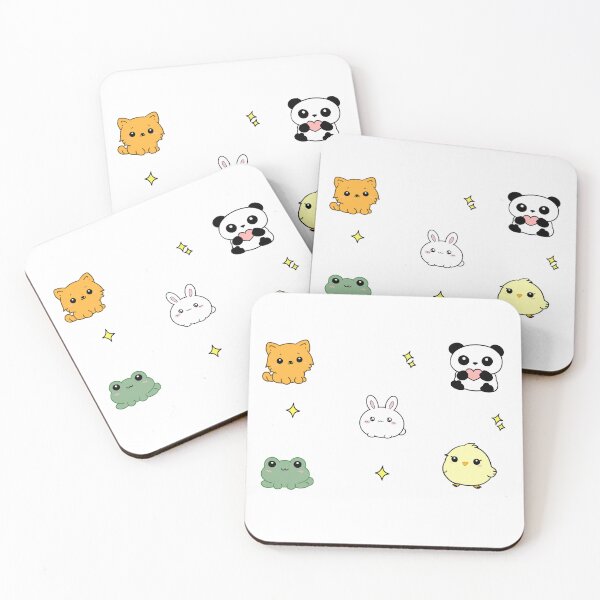 Item preview, Kawaii Animal Sticker Pack  designed and sold by jugglingelephant.