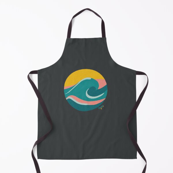 Item preview, Dreamy Coastal Sunset — Retro Ocean Wave designed and sold by Myna's SoulArt.