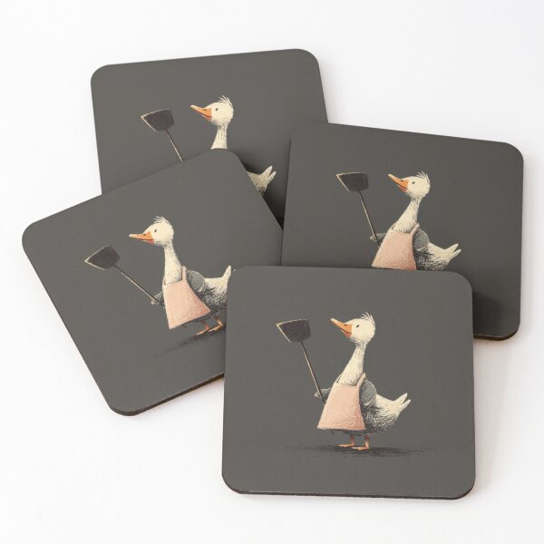 Item preview, Duck holding a spatula in a kitchen designed and sold by anytka.