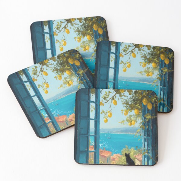 Item preview, Lemon Sky Over Azure Bay designed and sold by Venon28.