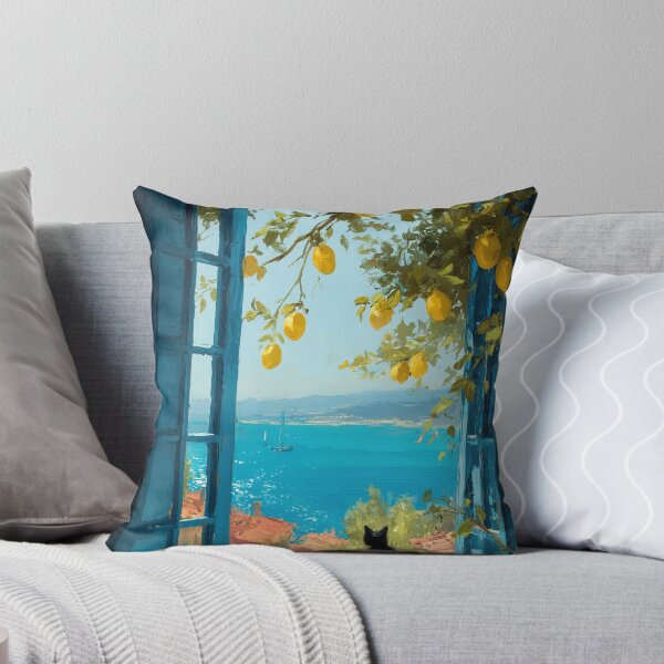 Item preview, Lemon Sky Over Azure Bay designed and sold by Venon28.