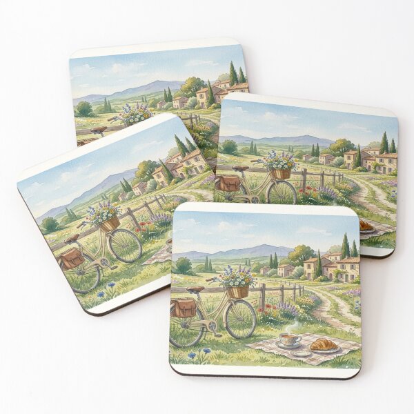 Item preview, Provencal Picnic: Vintage Bicycle in a Lavender Meadow designed and sold by MaisonMaria.