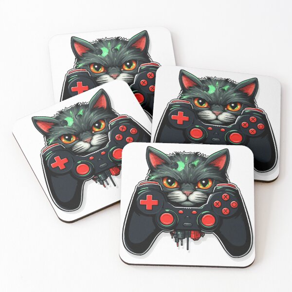 Item preview, Black Cat Controller Sticker designed and sold by ralucad.