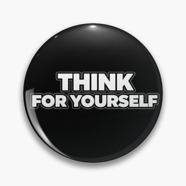 Item preview, Think For Yourself Independent Mindset Statement Shirt designed and sold by Papier Atelier Art.