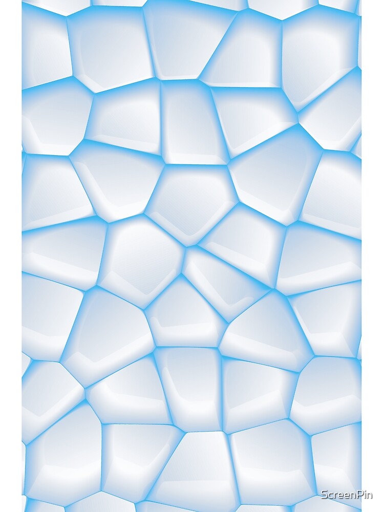 Thumbnail 3 of 3, Scarf, Abstract Ice Stone Texture designed and sold by ScreenPin.
